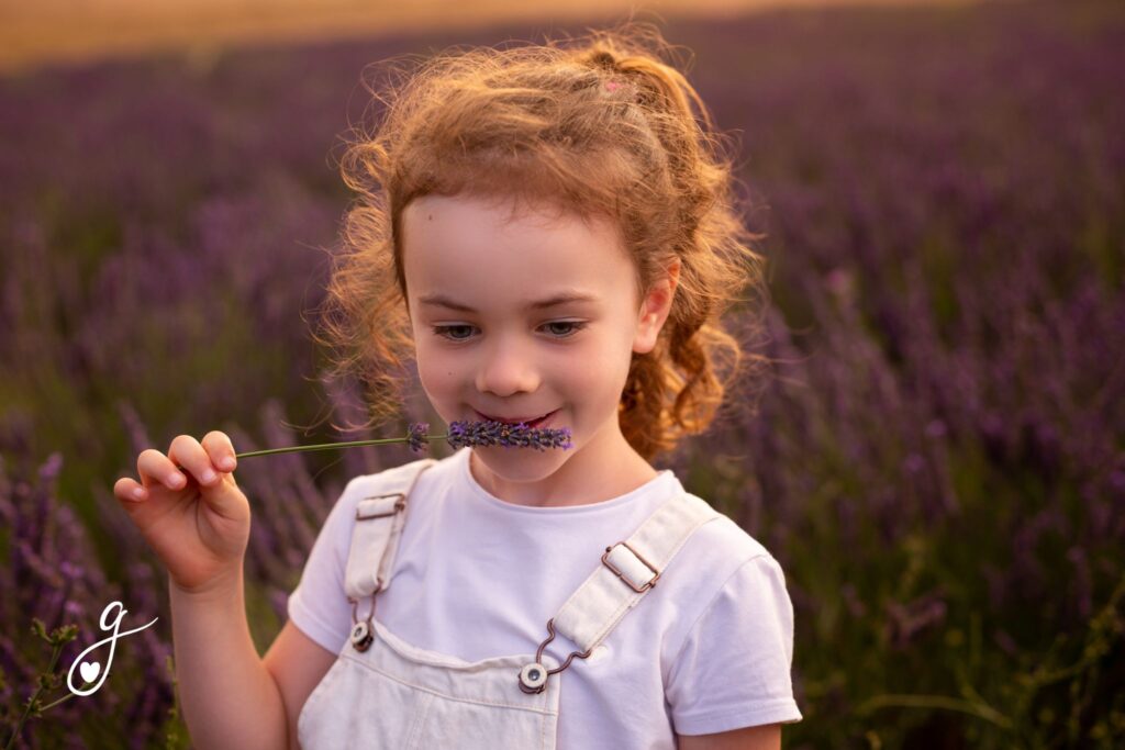 Servizio fotografico bambini - lavanda